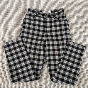 Hollister Ultra High Rise Plaid Pants